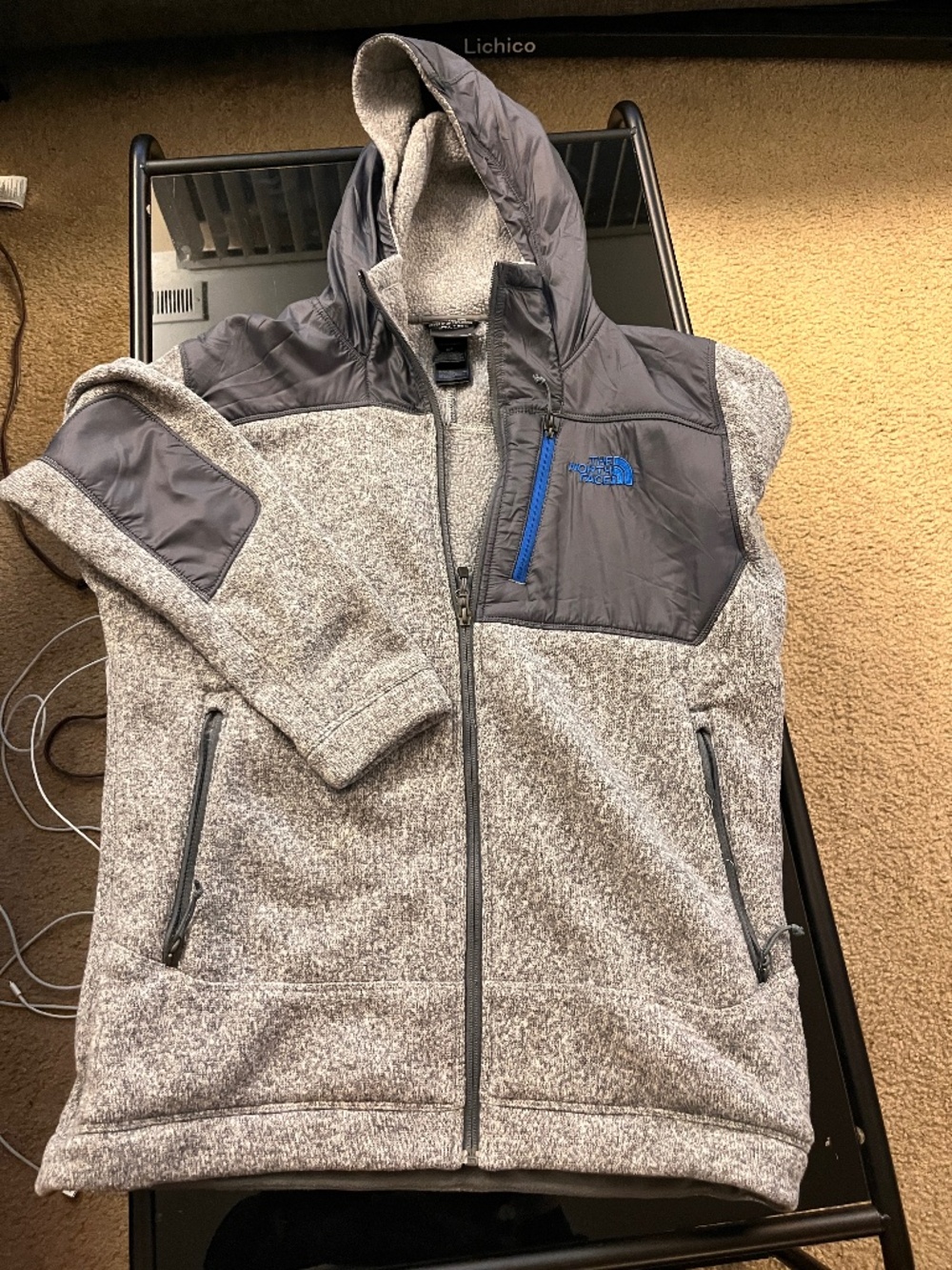 The North Face Grey Fleece w/ Hood